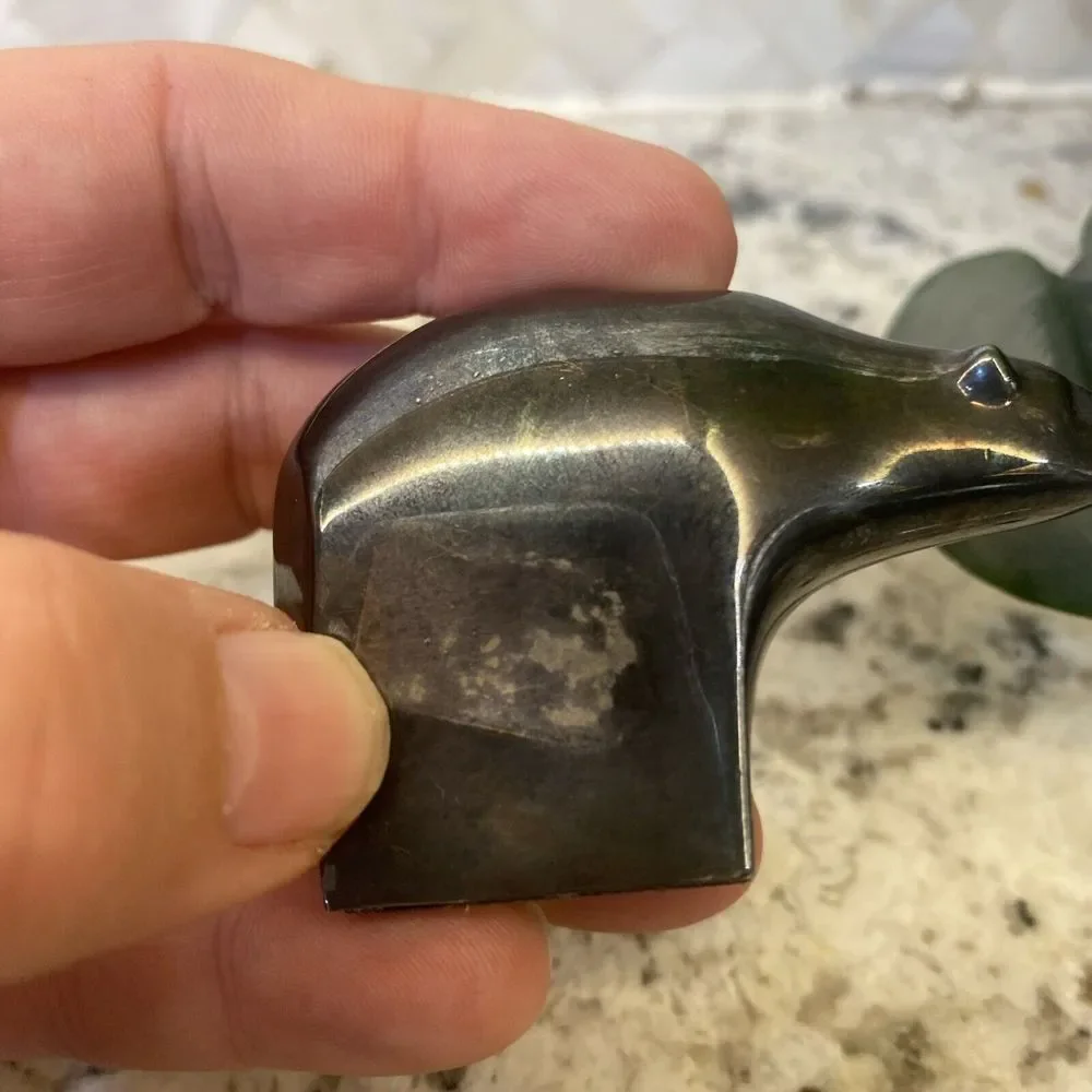 Vintage Dansk Silverplate Figurine Bear‎ Paperweight Gunnar Cyren Polar Bear